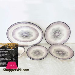 Sky Melamine 68 Piece Dinner Set Flower