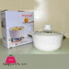 Solecasa Serving Dish With Glass Lid Heat Proof Ceramic