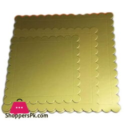 Square Plain Cake Board Set 3 Pieces