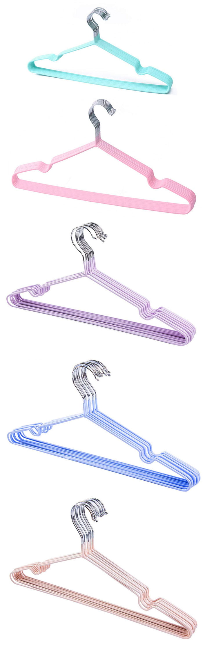 Stainless Steel Hanger Non-Slip Suit Coat Hangers Pack Of 10
