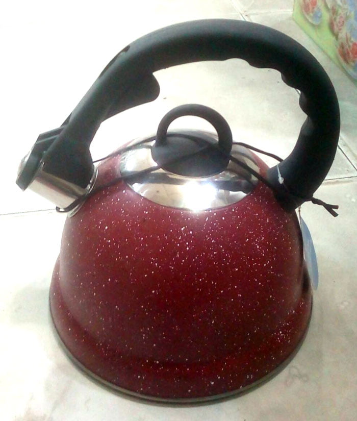 Stainless Steel Kettle Marble Texture Teapot 2.5L