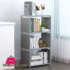 Storage Cabinet Combination 4 Layers Shelving Simple Modern Shelf With Back Cloth