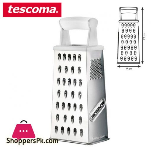 Tescoma Handy Grater 4 Sides With Plastic Handle Italy Made #643780