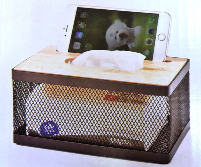 Top Grade Tisse Box With Mobile Holder Mzy-201