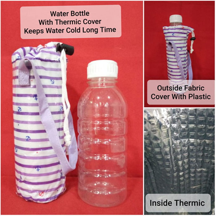 Water Bottle With Thermic Cover Keep Water Clod Long Time