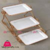 Brilliant 3Pcs 12" Rectangle Pastry Holder - BR0251