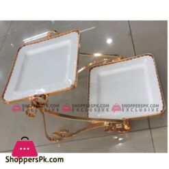 Brilliant 2Pcs 12" Rectangle Pastry Holder - BR0252