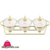 Brilliant 3Pcs 9&Quot;Oval Casserole With Hang Lid - Br0250