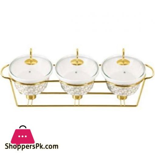 Brilliant 3pcs 9"Oval Casserole with Hang Lid - BR0250