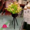 Artificial Floral Arrangement in Metal Stand