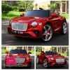 Bentley New Continental GT - Kids Ride On Car Battery Powered RC Remote Control Car - Wine Red Paint Color AT-2188