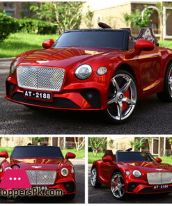 Bentley New Continental GT - Kids Ride On Car Battery Powered RC Remote Control Car - Wine Red Paint Color AT-2188