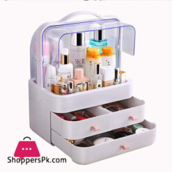 Dust-Proof Makeup Cosmetic and Jewelry Organizer Dressing Storage with Dust-proof Lid