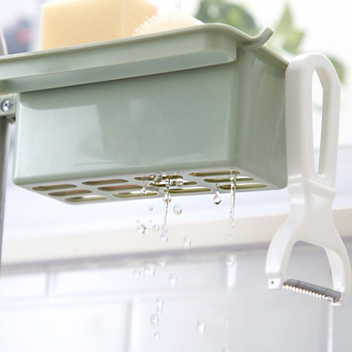 Faucet Clip Drain Rack Kitchen Sink Rag Holder