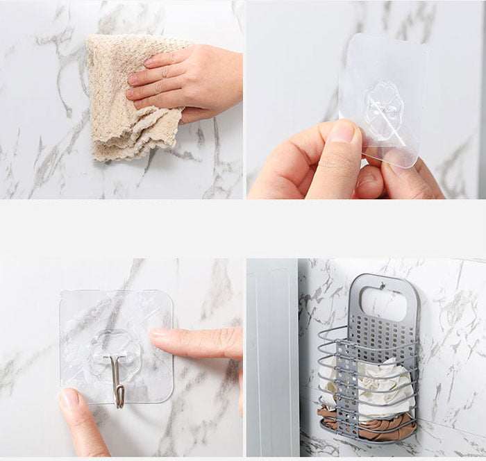 Foldable Laundry Basket Bag Hamper Storage Bin With Hook