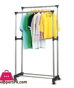 Double Pole Telescopic Cloth Drying Stand