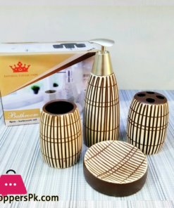 Imperial Collection Ceramic Bathroom Set 4-Pcs