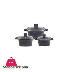 Internatinal.UK 6 Piece Granite Coating Cookware Set ST3003
