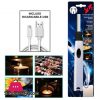 LIT Square Electro USB Lit Gas Lighter - F030 Italy Made -1 Pcs