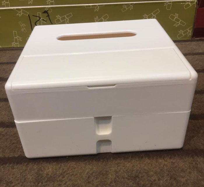 Multi-Functional Tissue Box Cosmetic Makeup Organizer Box Desk Accessories Plastic Storage Box Paper Box