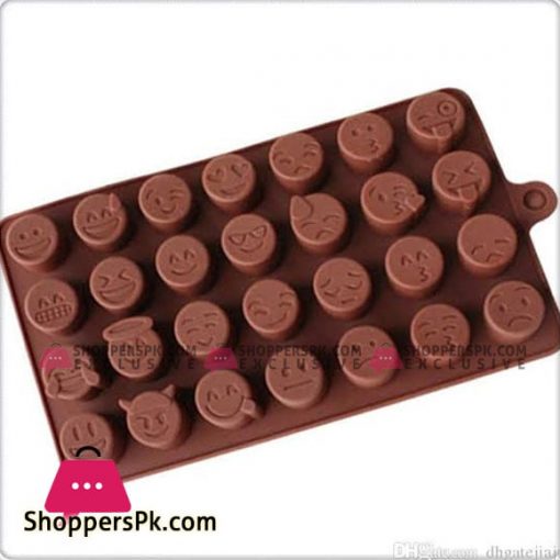 New Arrival Silicone 28 Emoji Chocolate Mold Cake Icy Fondant Sugar Jelly Moulds