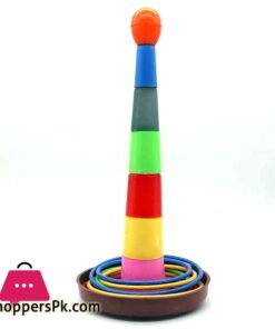 Quoits Ring Tower Ring Toss Game Tower Stacking