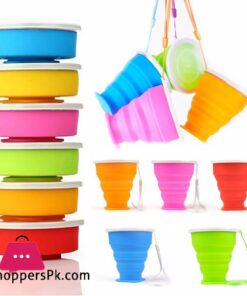 Silicone Foldable Water Glass 190ml Top Grade Silicone Water Glass for Travel Picnic