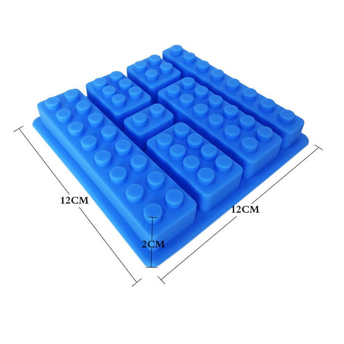 Silicone Lego Brick Style Square Ice Mold Chocolate Mold Cake Jello Mold Building Blocks