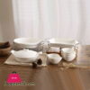Solecasa 10 Pcs Serving Set-Embossed-White