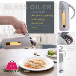 Spice Glass Oil Bottle Soy Vinegar Spice Jar Seasoning Bottle 320-ML