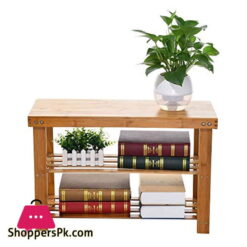 Natural Bamboo Entryway Storage Bench