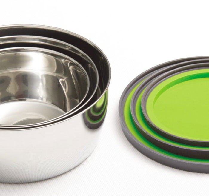 Tedemei Round Stainless Steel Food Container 3 Pcs