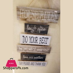 Wall Hanging House Rules