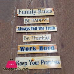 Wall Hanging Family Rules