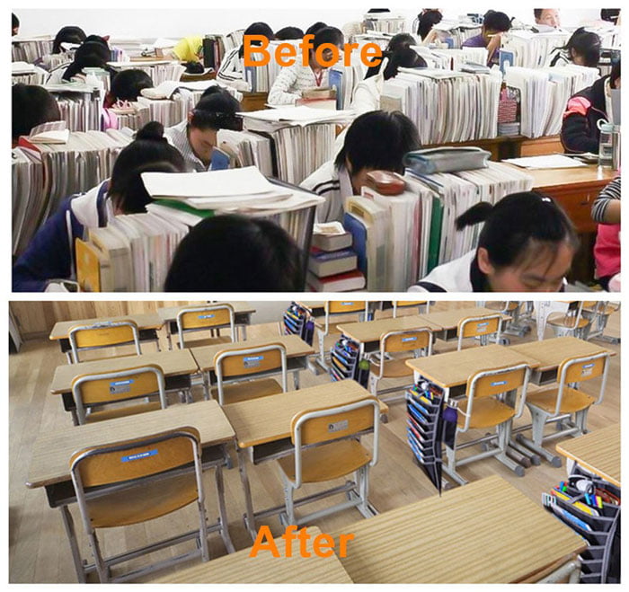 12 Multi-Pocket Adjustable Stationery Organizer, Storage Holder Bag (25X16 Inch)