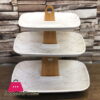 3 Tier Cake Stand Ceramic White