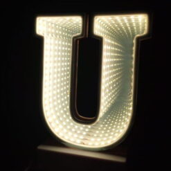 3D Effect Alphabet Latter Led Tunnel Bell Alphabets Decoration Night Light