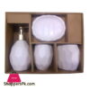 4 Pcs Bath Set Ceramic