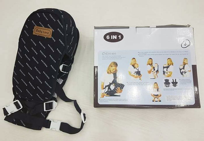 Baby Care 6 In 1 Carrier Bag - Dark Blue