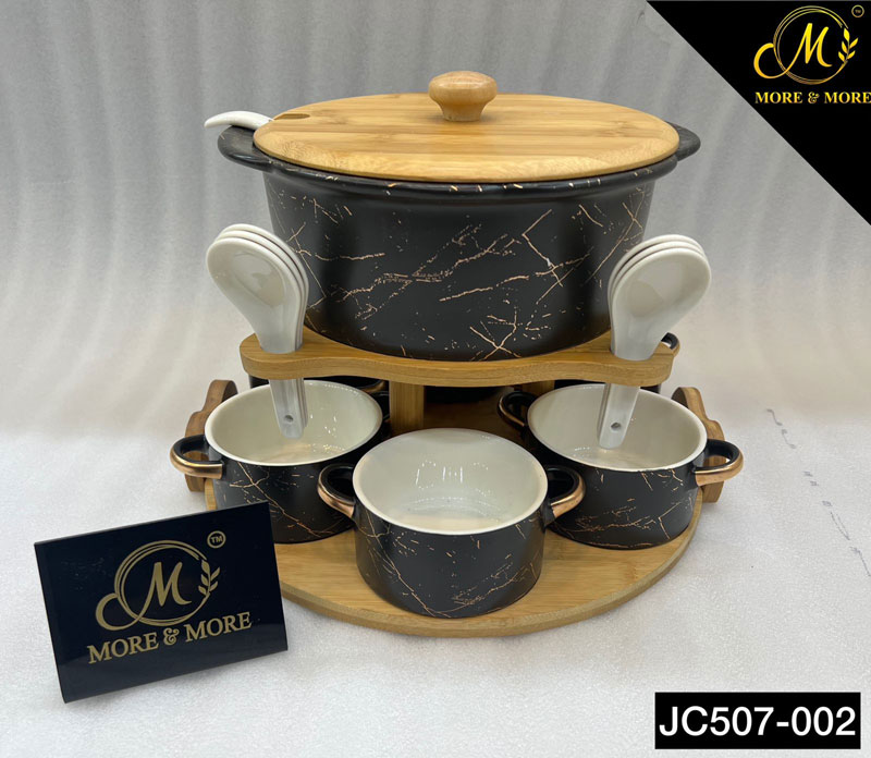 Ceramic 16 Pcs Soup Set White