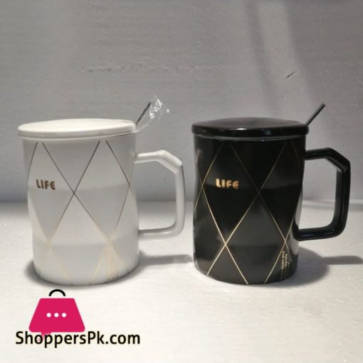 Coffee Mug With Cap And Spoon