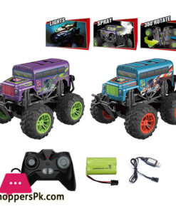 Colorful Multiple Cool Lighting RC Race Cars 4x4 Toy Car Remot Control RC With Music And Spray Effects