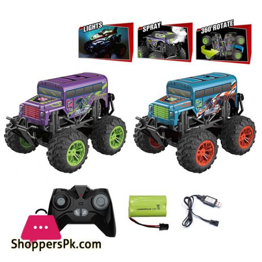 Colorful Multiple Cool Lighting RC Race Cars 4x4 Toy Car Remot Control RC With Music And Spray Effects