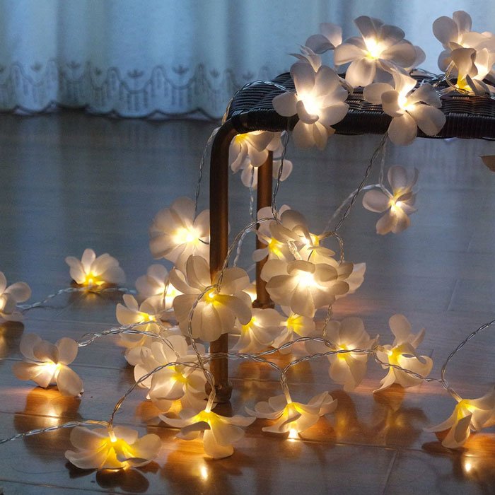 Creative Diy Frangipani Led String Lights
