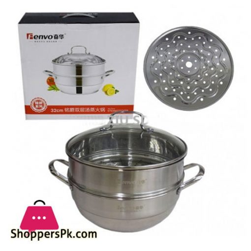 FENVO 28-CM Two Tiers Steam Cooker