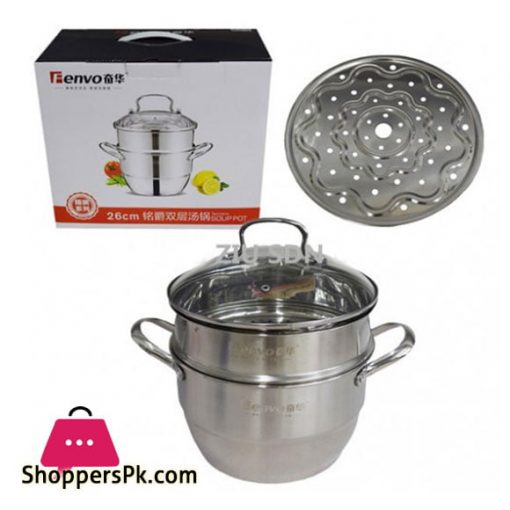 FENVO 26-CM Two Tiers Steam Cooker