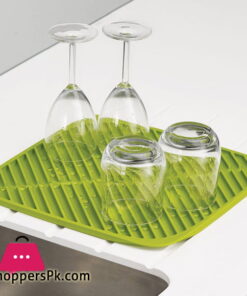 Flume Folding Draining Mat, Green