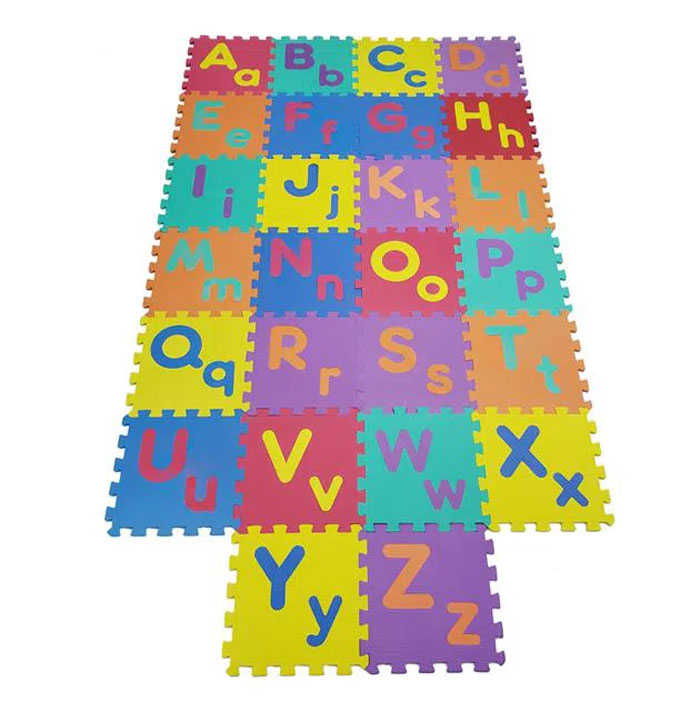 Big Size Floor Puzzle Eva Mat A To Z Alphabet In Capital And Small Letters With Thick Foam Play Mat For Kids 30 X 30 Cm A Tile Size12 X 12 Inch