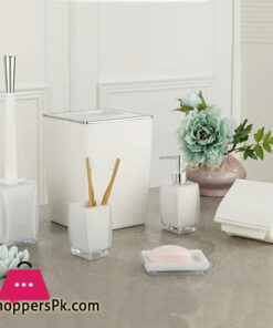 Limon Acrylic Plastic 6 Piece Bathroom Set