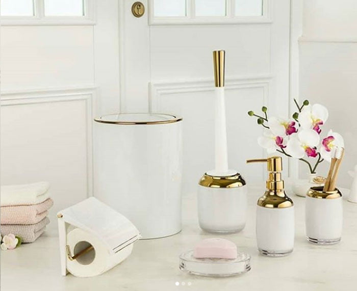 Limon Acrylic Plastic 6 Piece Bathroom Set